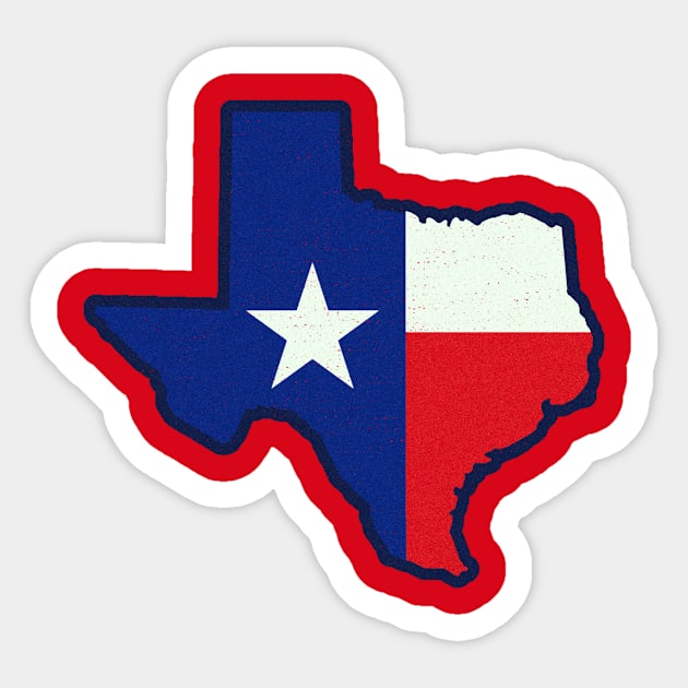 State Shape Texas Flag Sticker by DonWillisJrArt